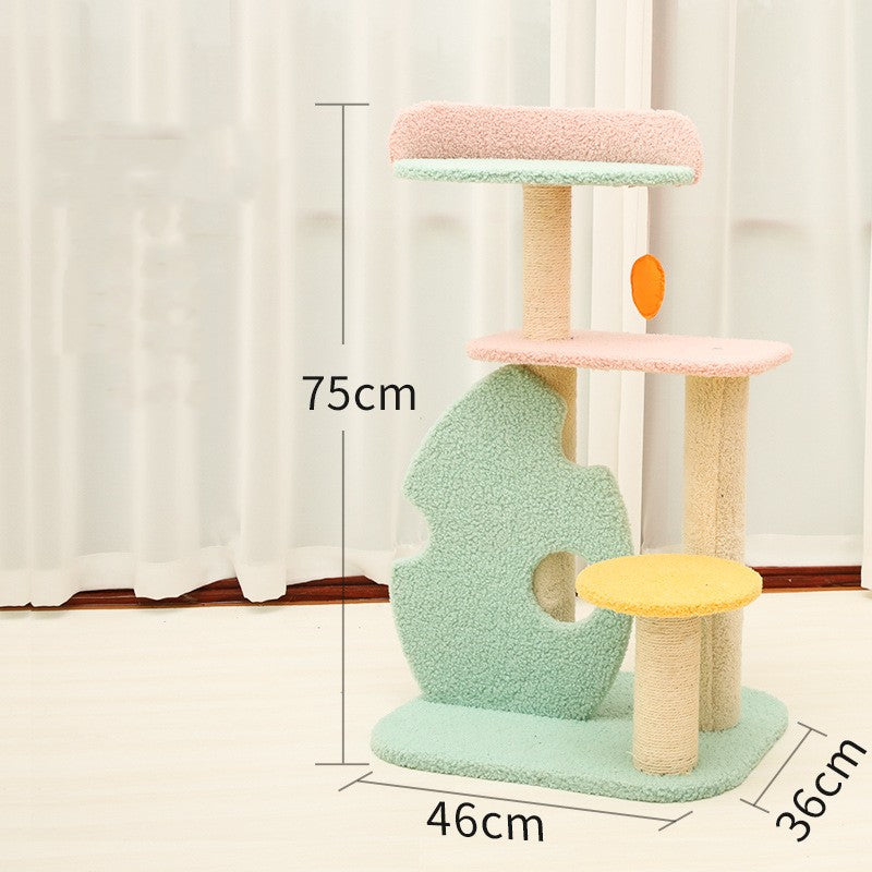 Transform Your Cat's Playtime with the Large Scratching Post Life Interactive Pet Toy